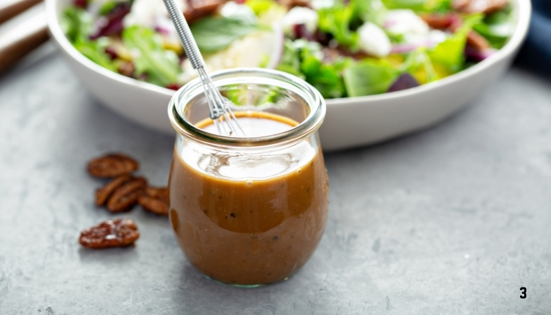 Salad dưa lưới kết hợp với nước sốt đặc biệt