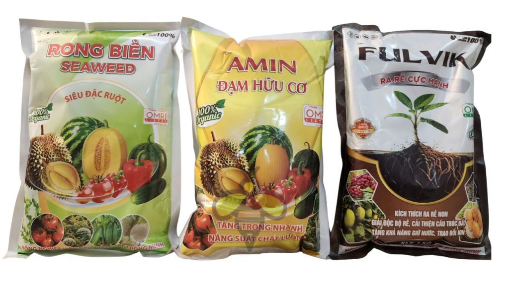 AMIN ĐẠM HỮU CƠ KẾT HỢP CÙNG RONG BIỂN VÀ FULVIC